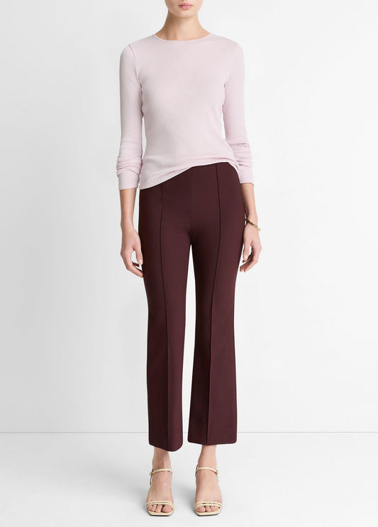 Vince Niki Mid-Rise Pintuck Crop Flare Pant - Pants & Shorts