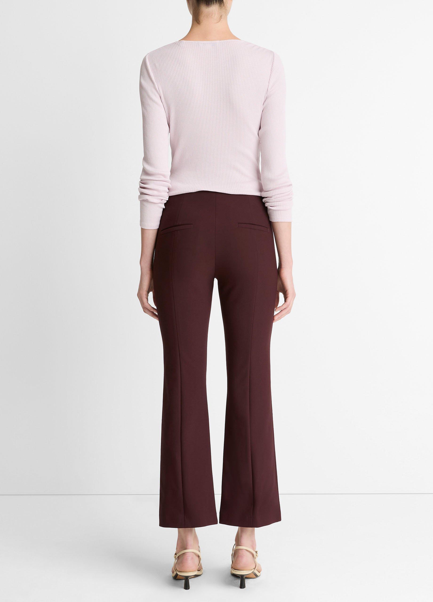 Vince Niki Mid-Rise Pintuck Crop Flare Pant - Pants & Shorts