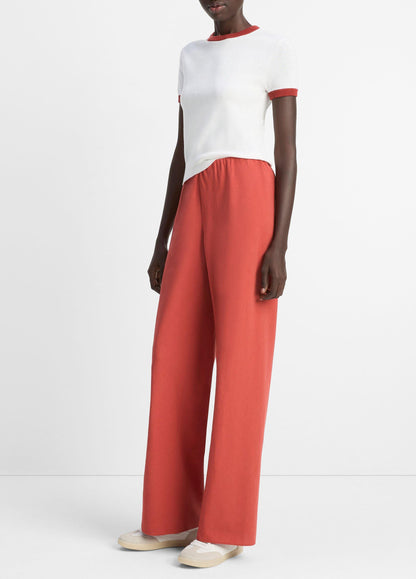 Vince Colette High-Rise Cotton & Linen-Blend Bias Pant - Pants & Shorts