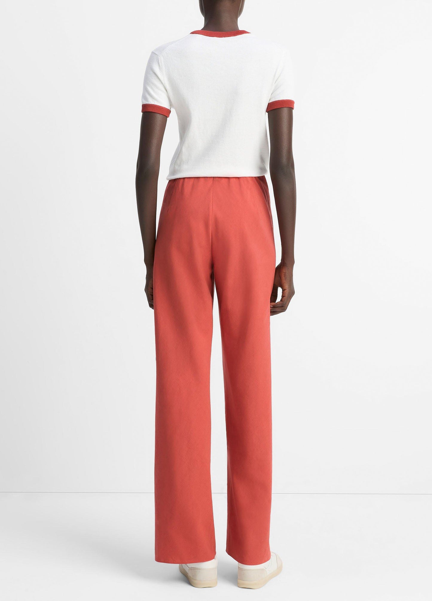 Vince Colette High-Rise Cotton & Linen-Blend Bias Pant - Pants & Shorts