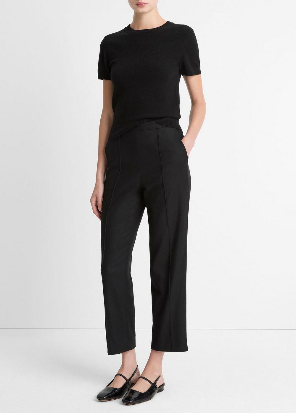 Vince Italian Wool-Blend Easy Pull-On Pant - Pants & Shorts