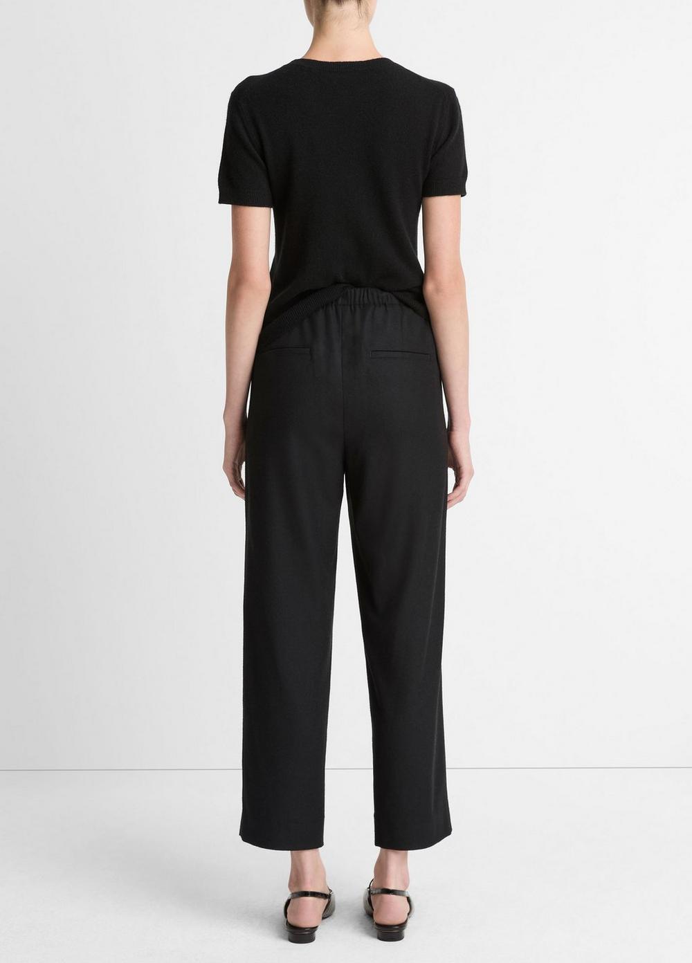Vince Italian Wool-Blend Easy Pull-On Pant - Pants & Shorts