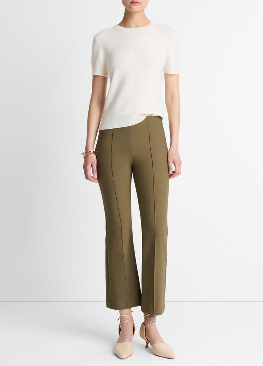 Vince Niki Mid-Rise Pintuck Crop Flare Pant - Pants & Shorts