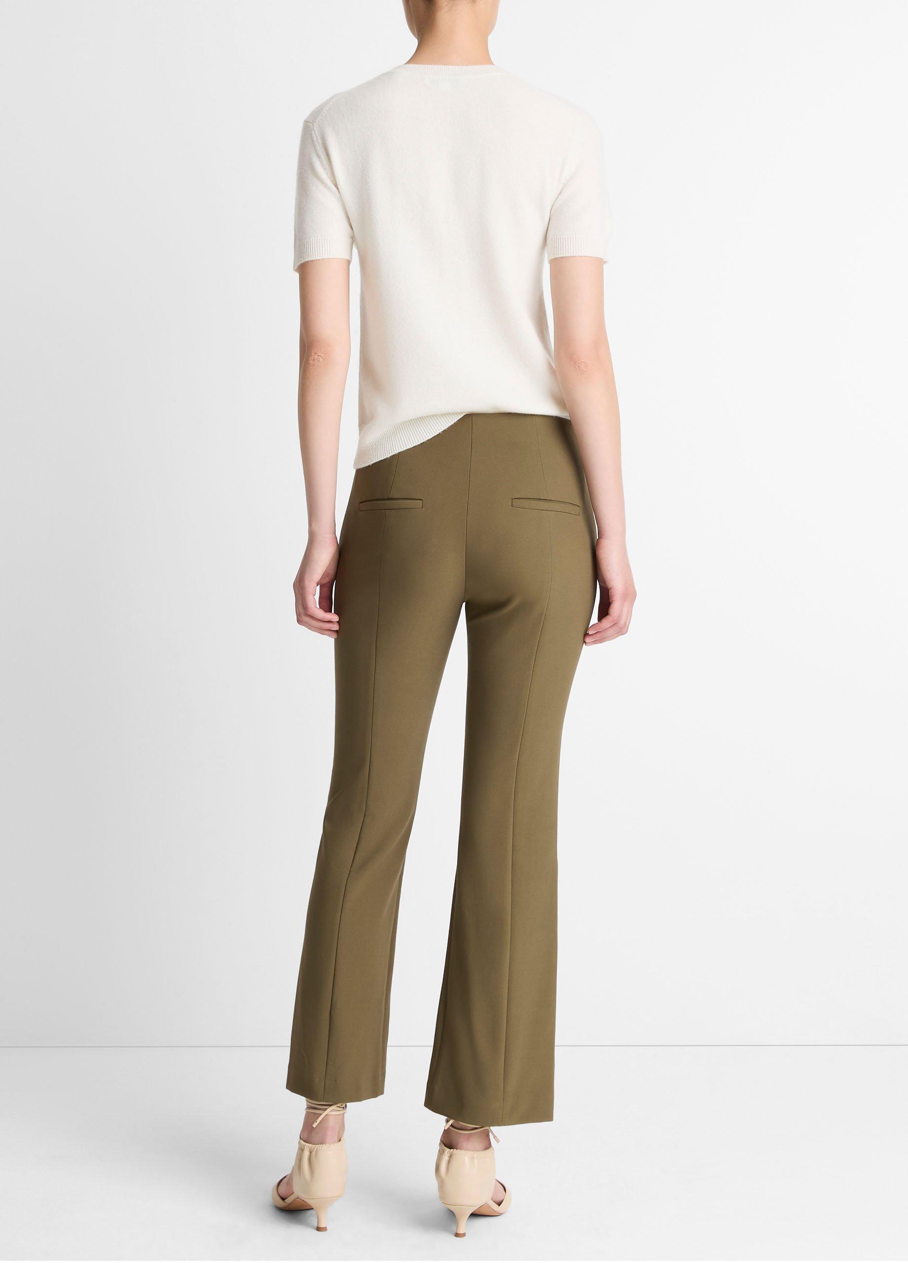 Vince Niki Mid-Rise Pintuck Crop Flare Pant - Pants & Shorts