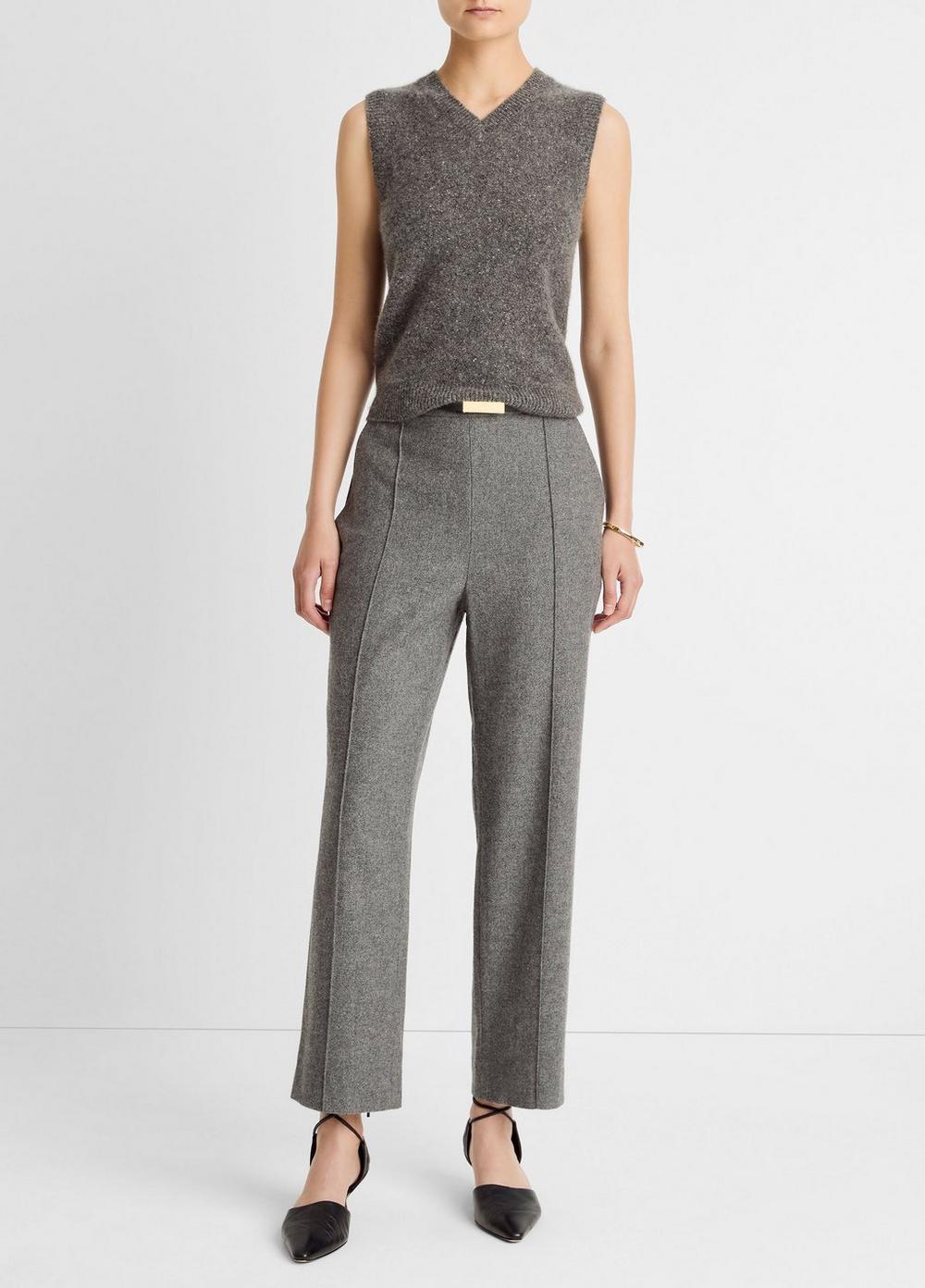 Vince Italian Wool-Blend Easy Pull-On Pant - Pants & Shorts