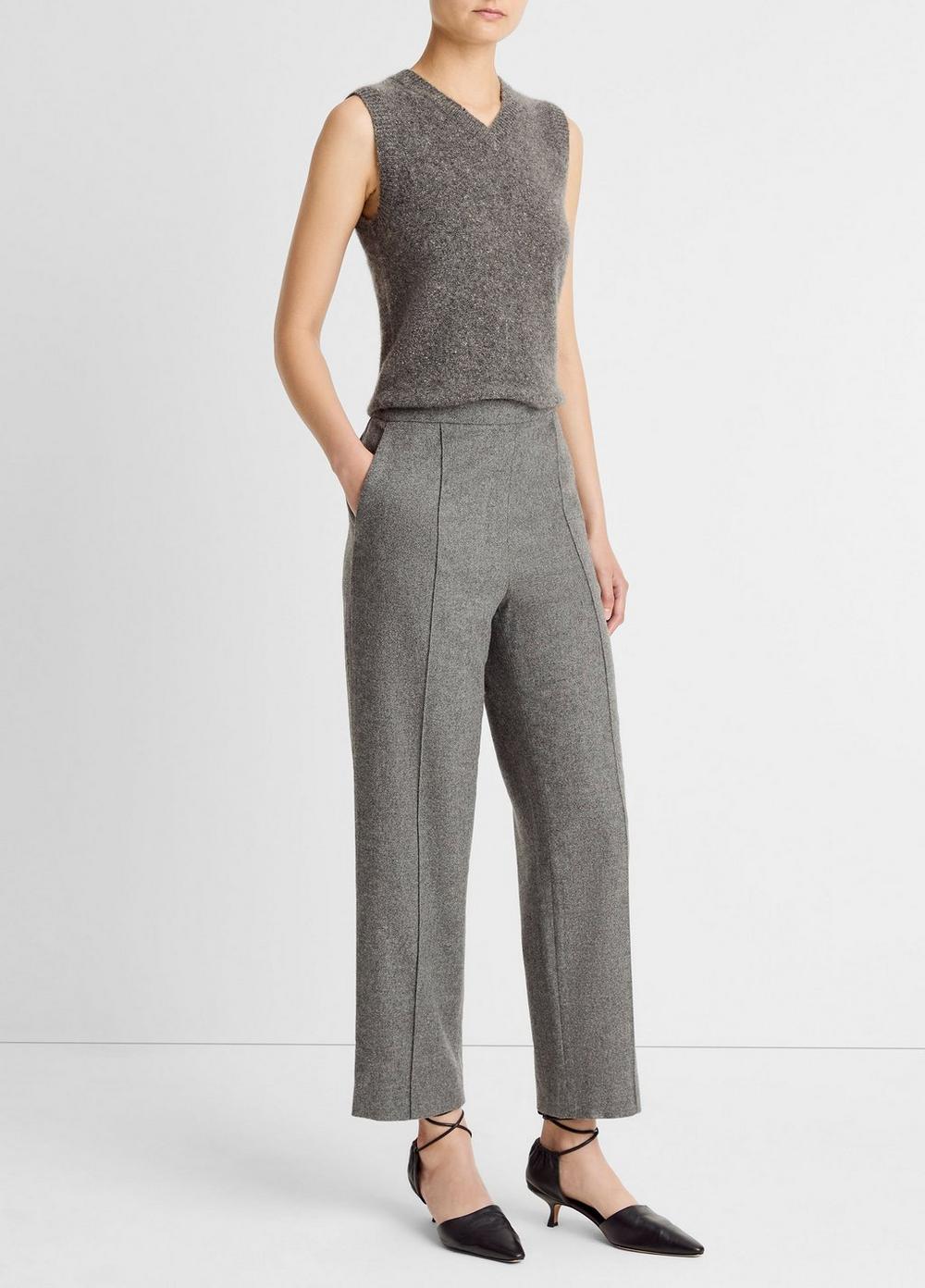 Vince Italian Wool-Blend Easy Pull-On Pant - Pants & Shorts