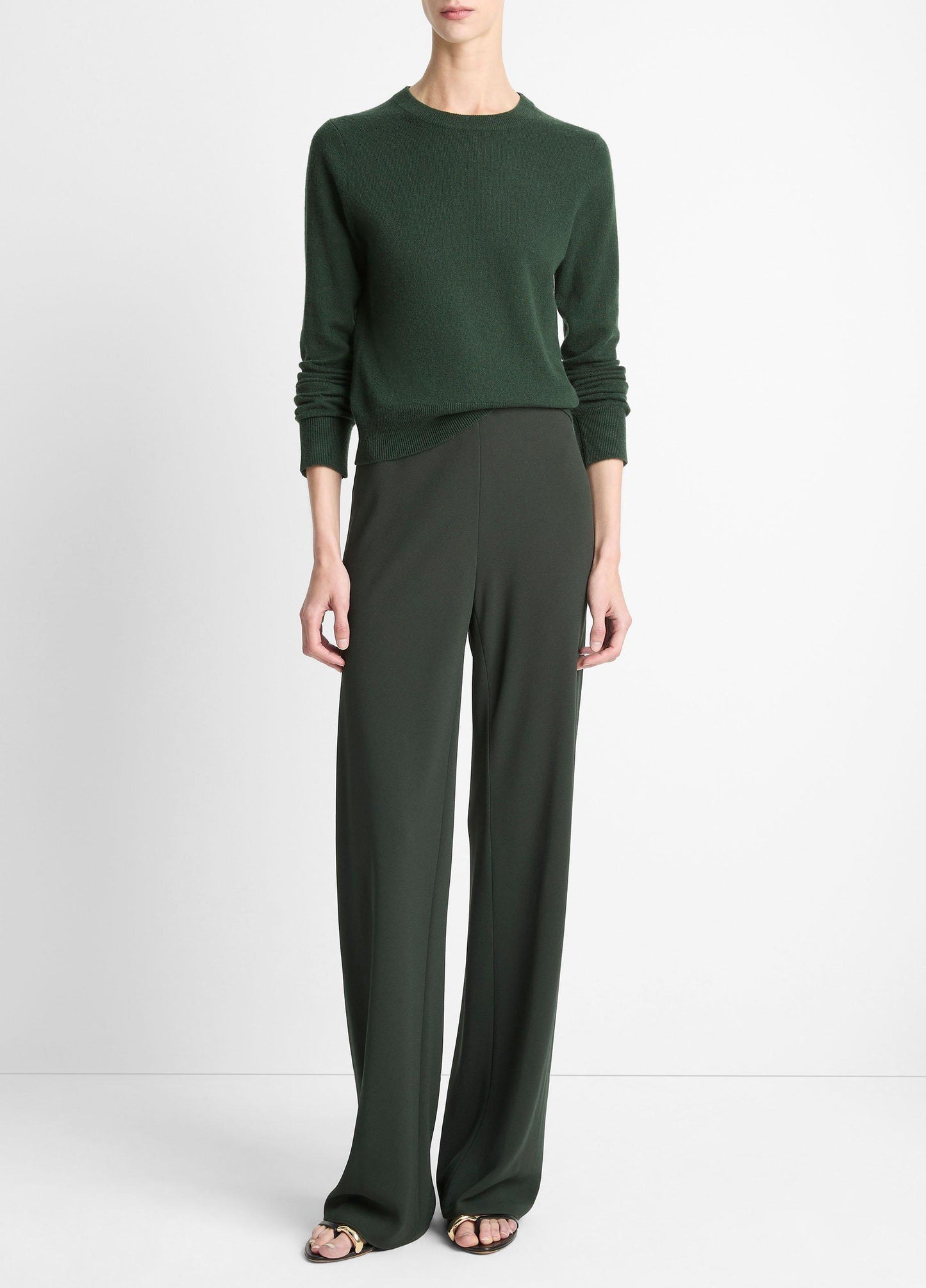 Vince Colette High-Rise Crepe Bias Pant - Pants & Shorts