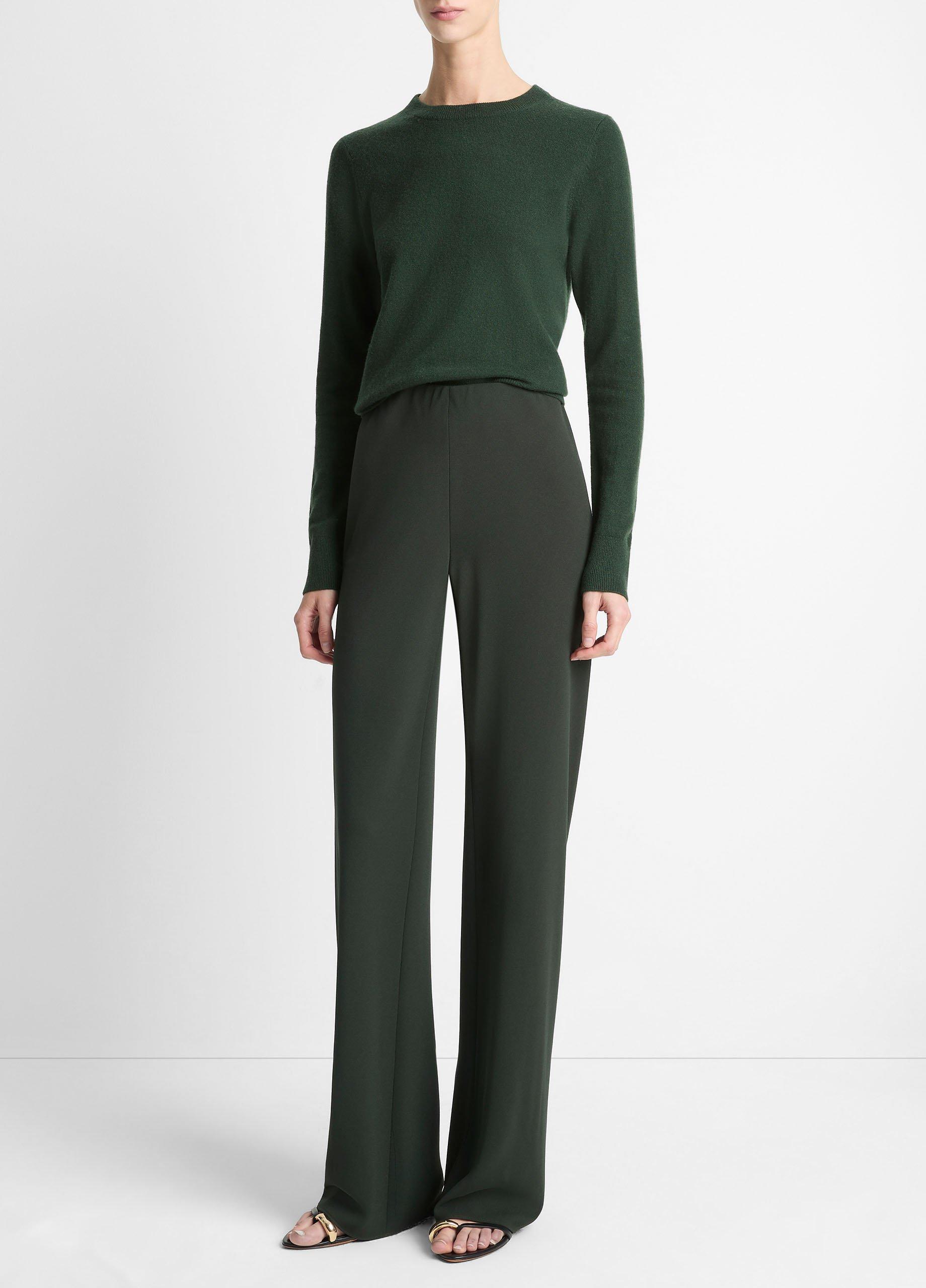 Vince Colette High-Rise Crepe Bias Pant - Pants & Shorts