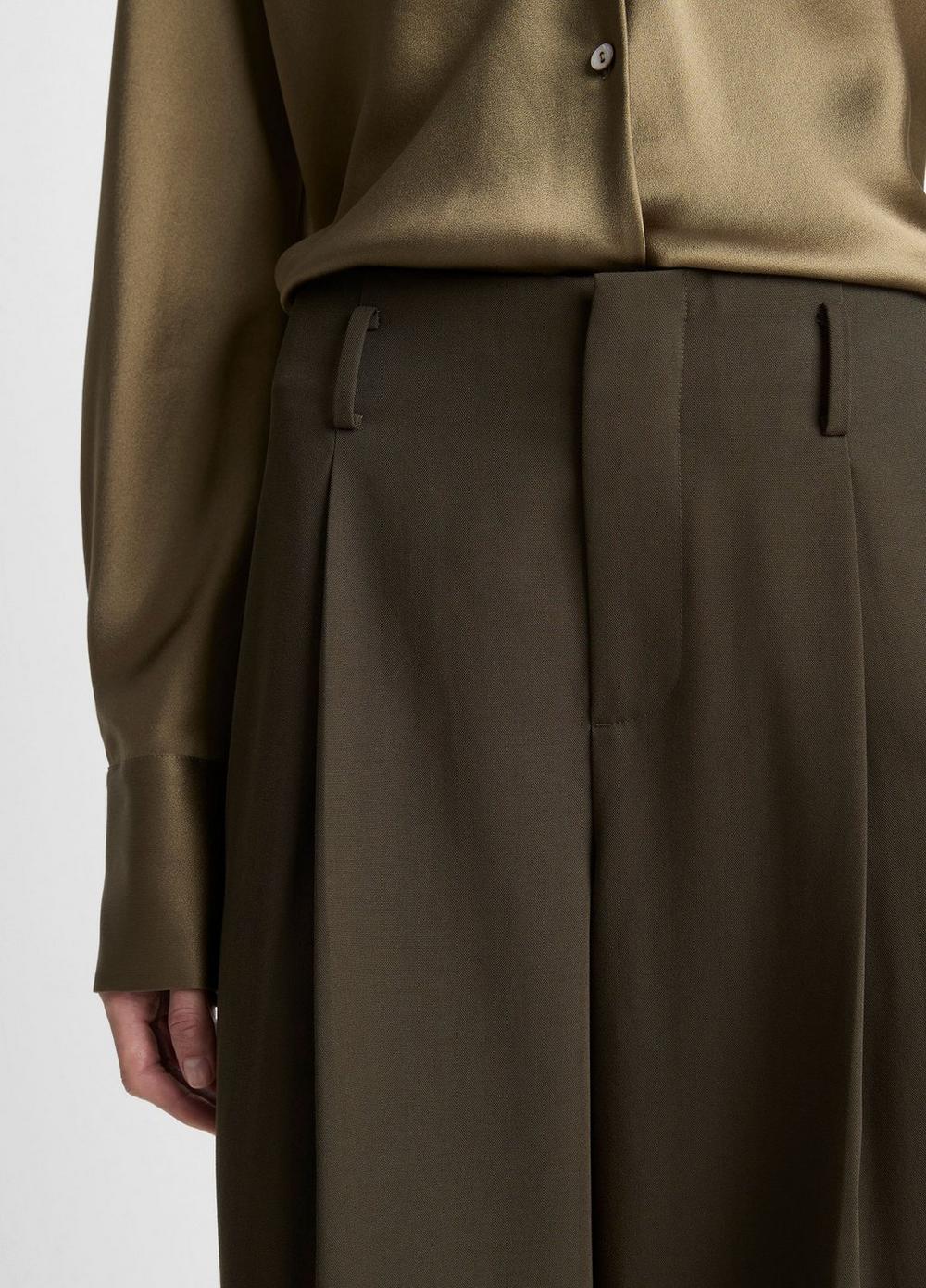 Vince High-Waist Pleated Trouser - Pants & Shorts