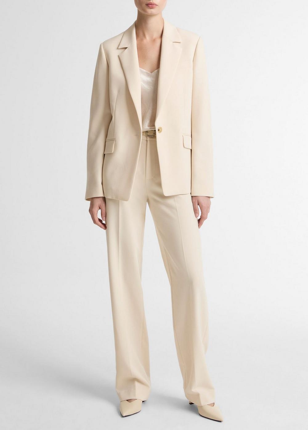 Vince Soft Sculpture Single-Breasted Blazer  - Jackets & Outerwear