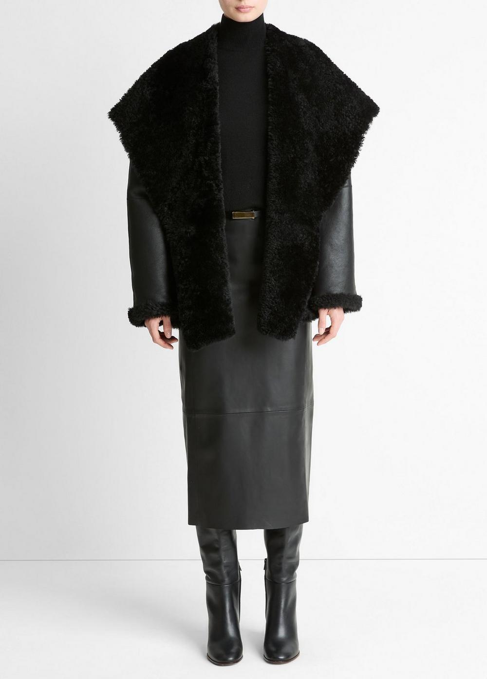Vince Shearling Hooded Jacket - Jackets & Outerwear