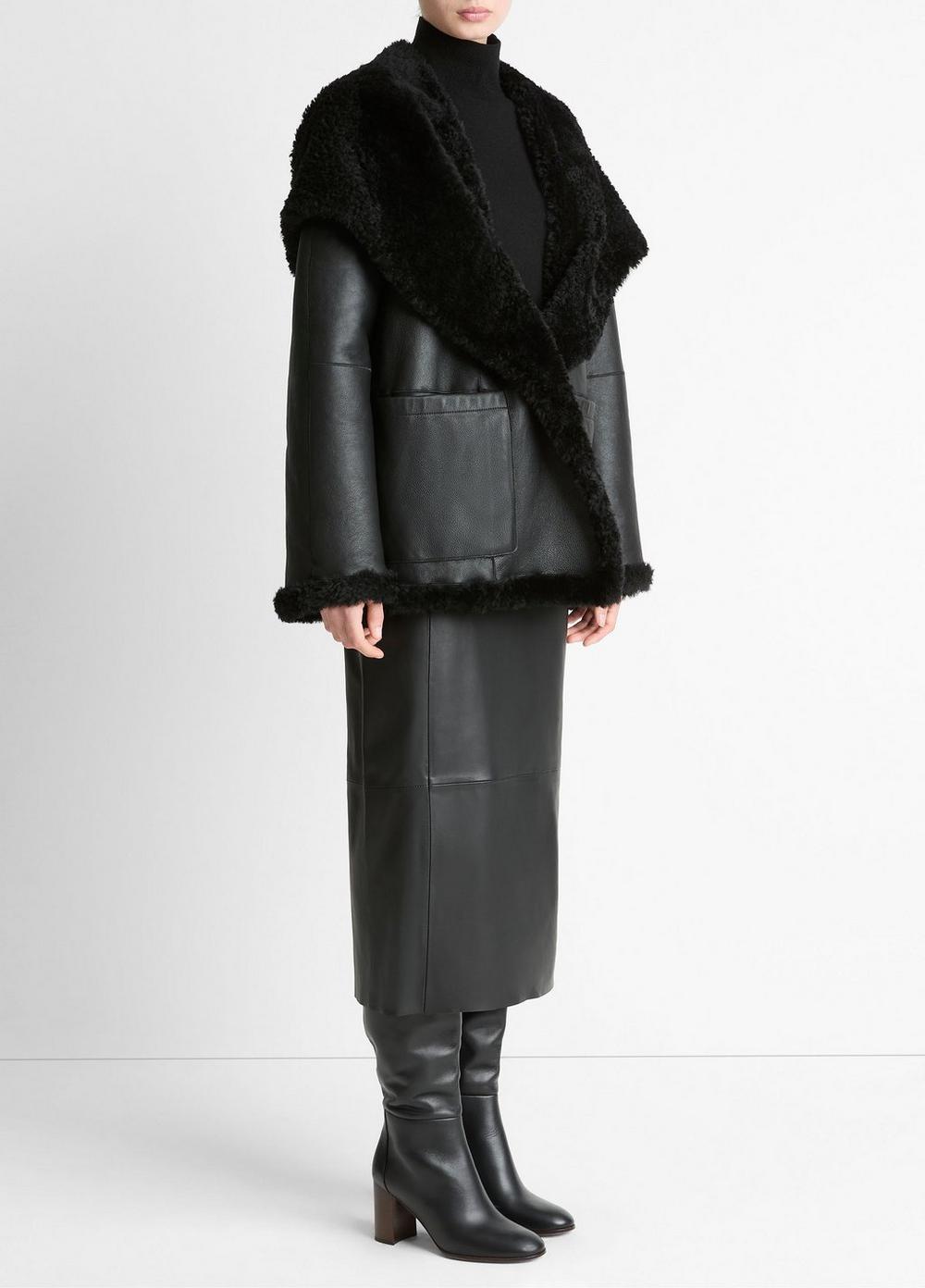 Vince Shearling Hooded Jacket - Jackets & Outerwear
