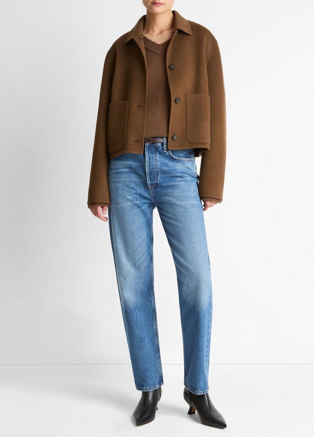 Vince Wool & Cashmere-Blend Short Jacket - Jackets & Outerwear