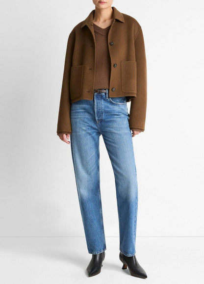 Vince Wool & Cashmere-Blend Short Jacket - Jackets & Outerwear