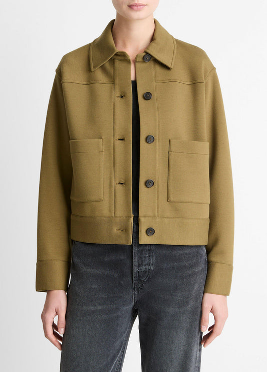 Vince Double-Face Cropped Jacket - Jackets & Outerwear