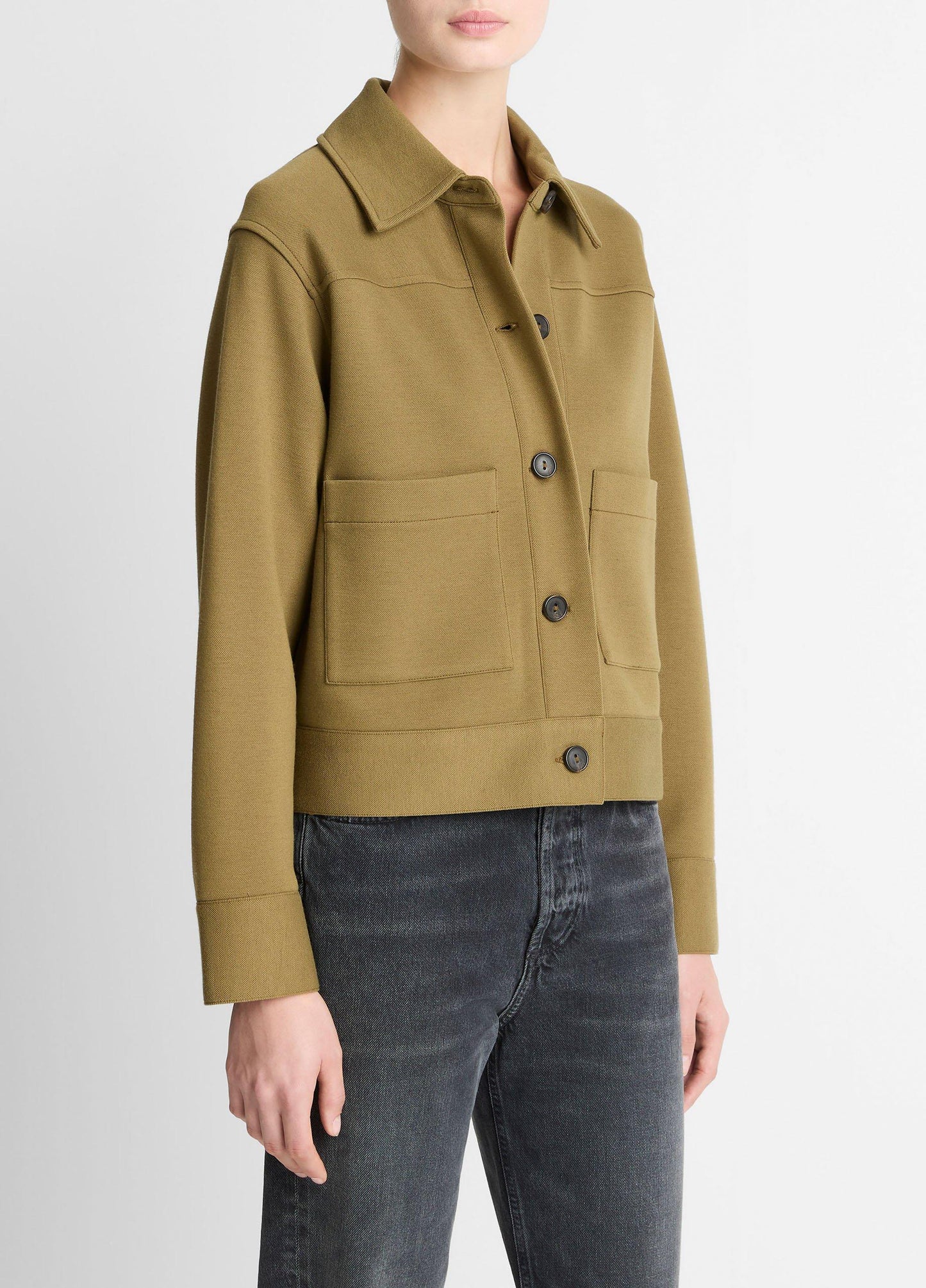 Vince Double-Face Cropped Jacket - Jackets & Outerwear