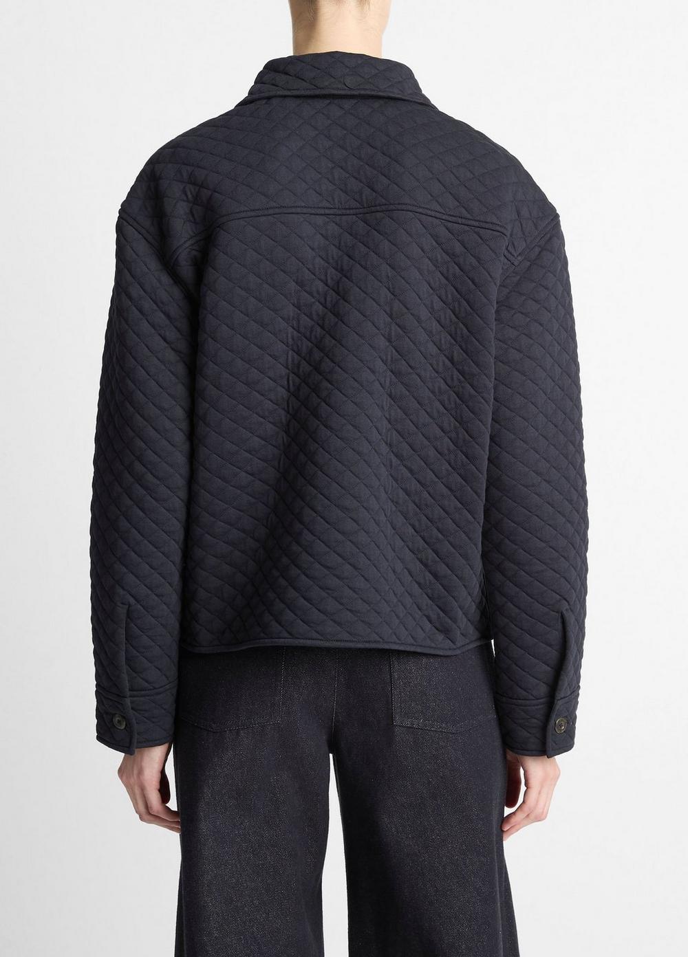 Vince Quilted Cotton-Blend Collared Jacket - Jackets & Outerwear