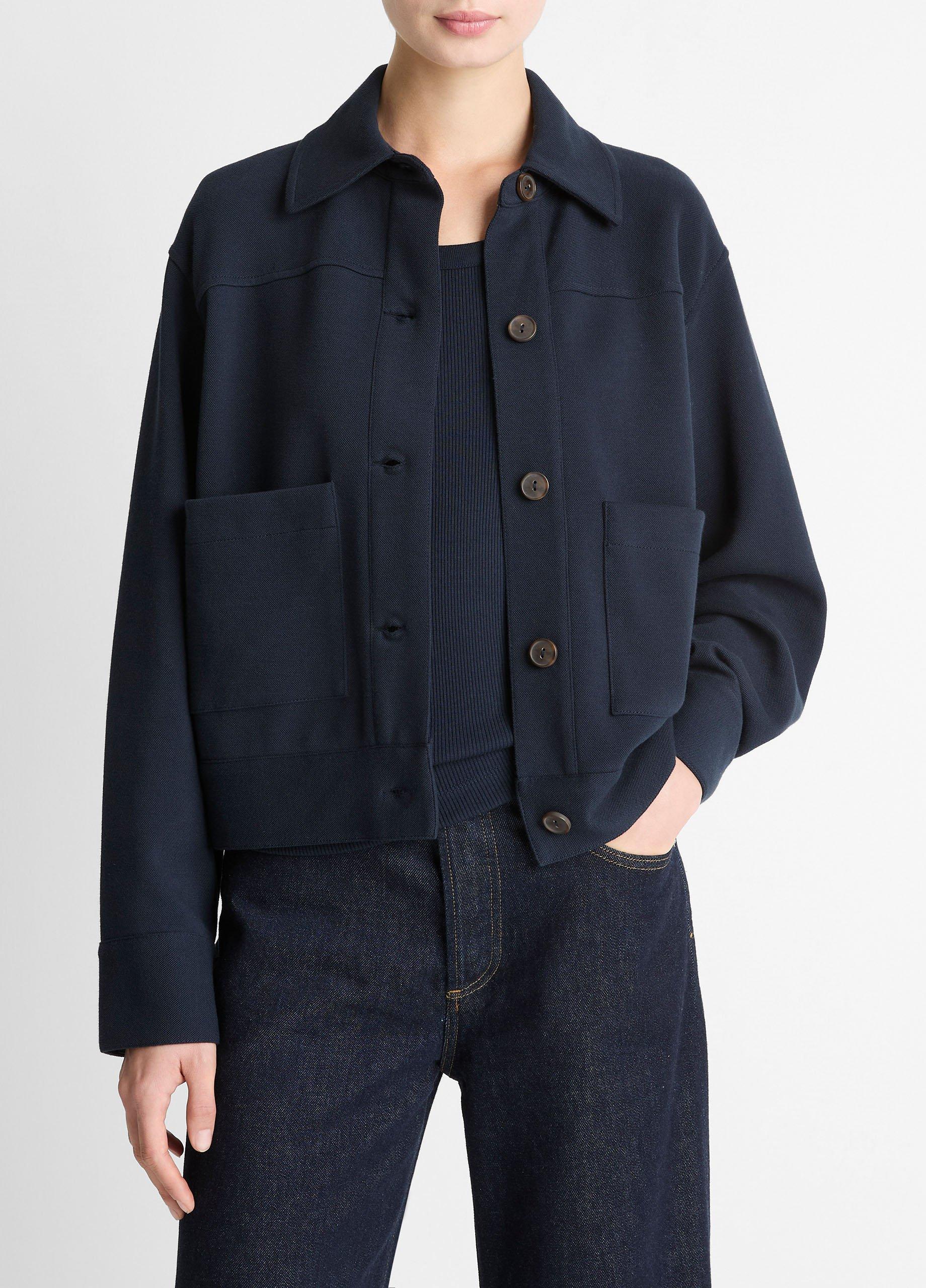 Vince Double-Face Cropped Jacket - Jackets & Outerwear