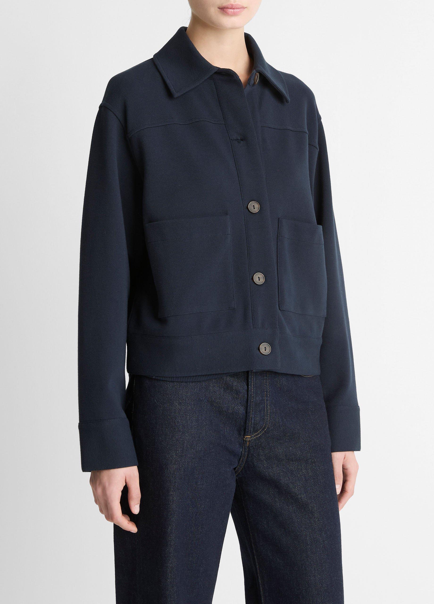Vince Double-Face Cropped Jacket - Jackets & Outerwear
