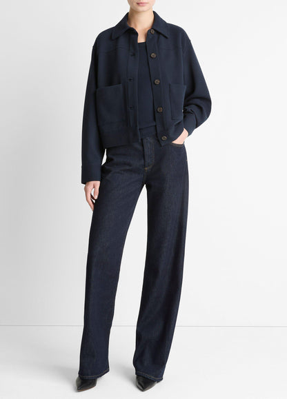 Vince Double-Face Cropped Jacket - Jackets & Outerwear