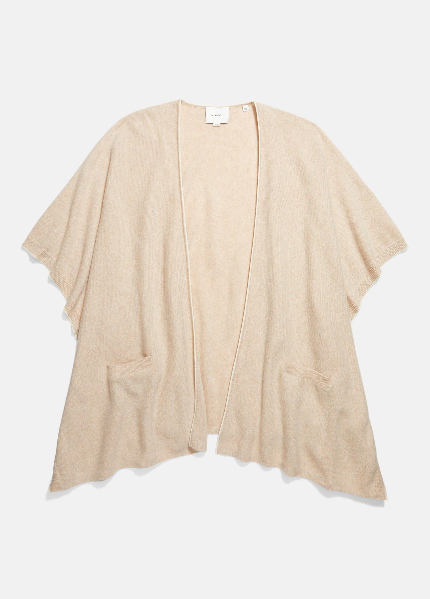 Vince Tipped Jersey-Knit Cashmere Cape - Accessories