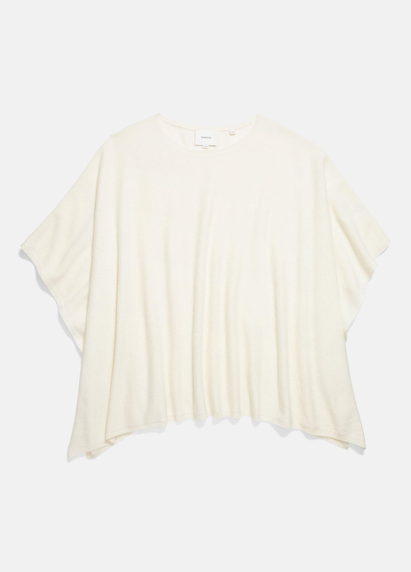 Vince Reverse-Jersey Cashmere Boat-Neck Poncho - Accessories