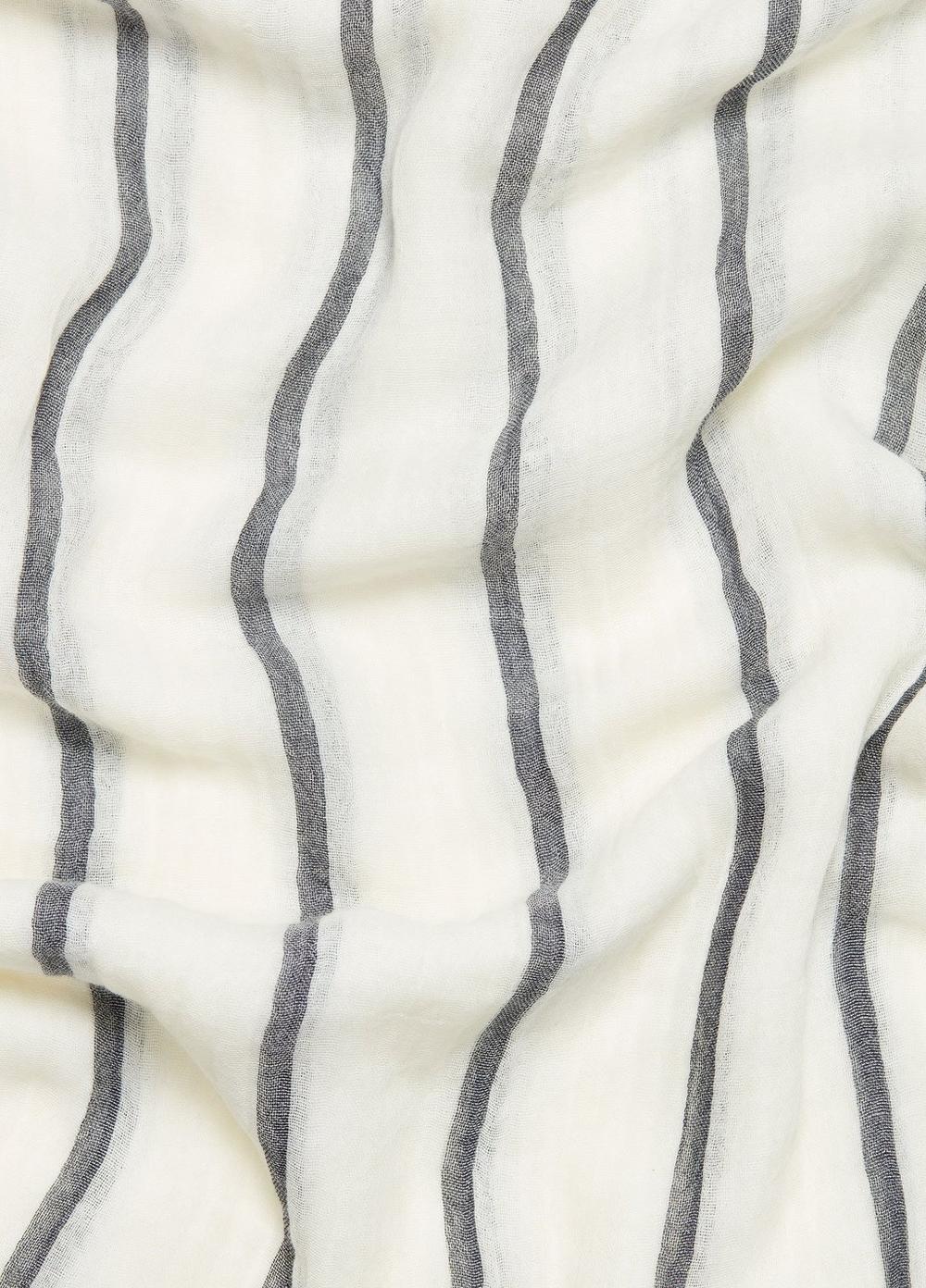 Vince Cotton Gauze Awning Stripe Scarf - Accessories