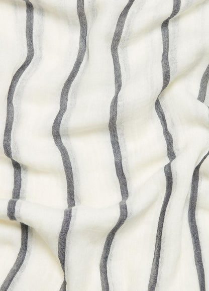 Vince Cotton Gauze Awning Stripe Scarf - Accessories