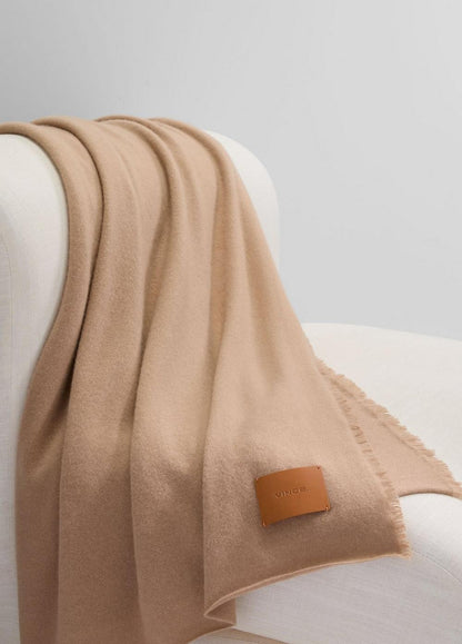 Vince Cashmere Reverse Jersey Throw - Accessories