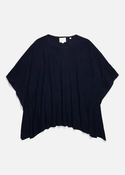 Vince Reverse-Jersey Cashmere Boat-Neck Poncho - Accessories