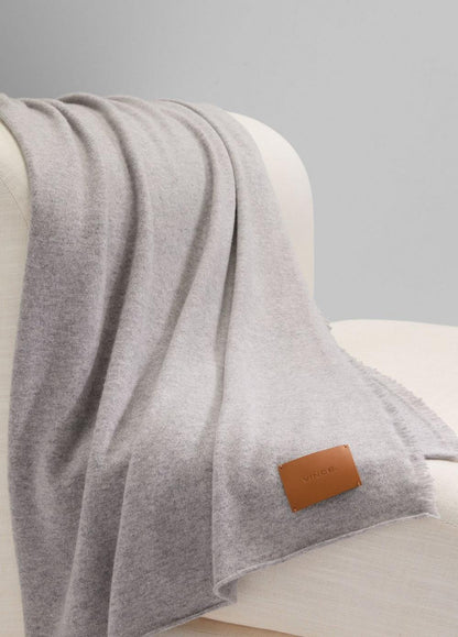 Vince Cashmere Reverse Jersey Throw - Accessories