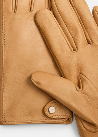 Vince Cashmere-Lined Leather Snap Glove - Accessories