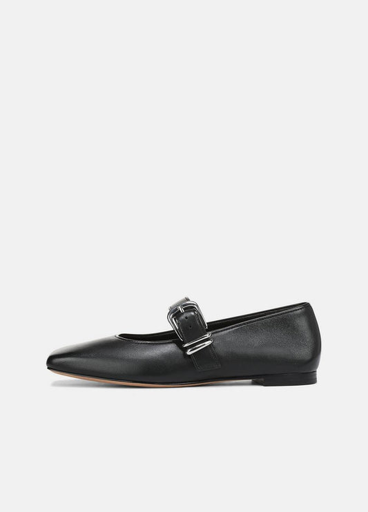 Vince Daniela Leather Mary Jane Flat - Shoes