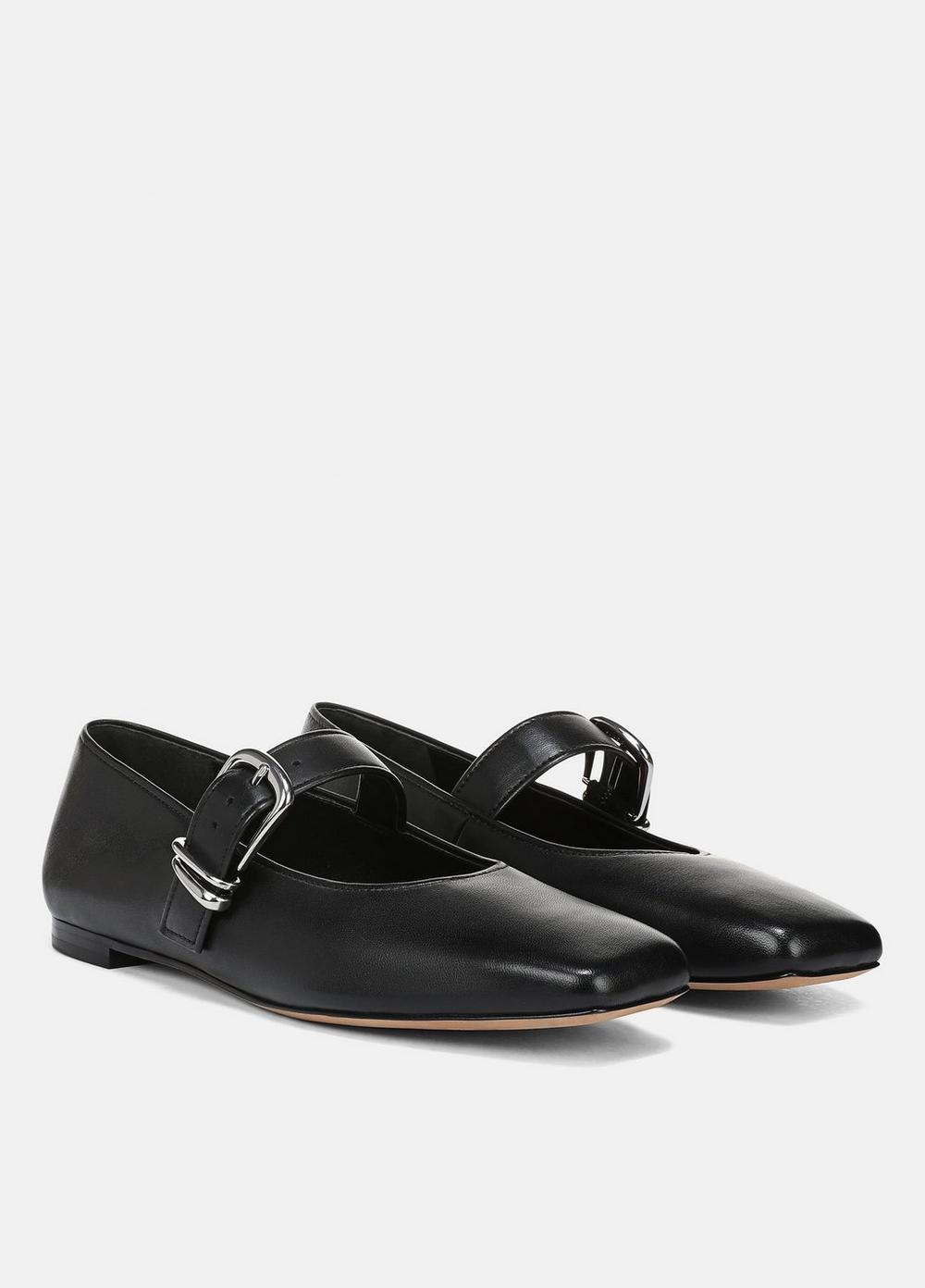 Vince Daniela Leather Mary Jane Flat - Shoes