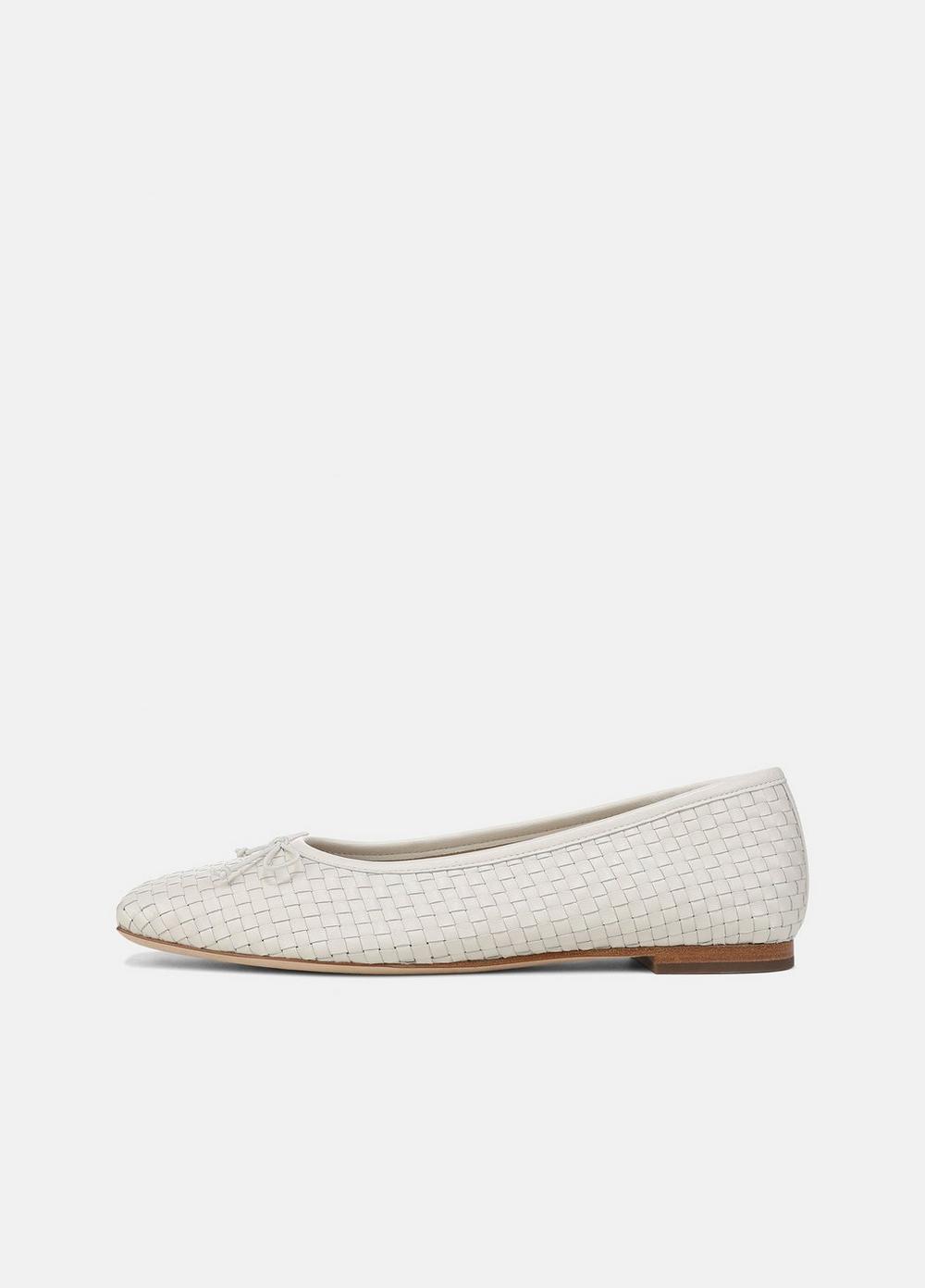 Vince Darla Woven Leather Ballet Flat - Shoes