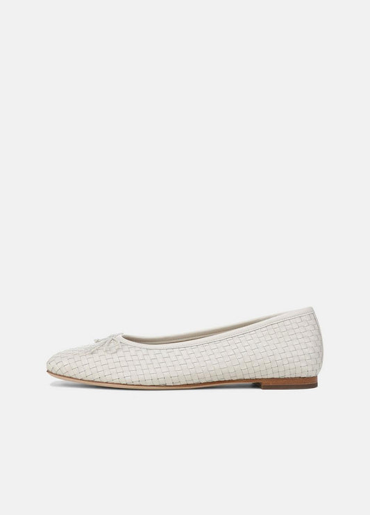 Vince Darla Woven Leather Ballet Flat - Shoes