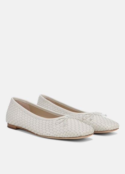 Vince Darla Woven Leather Ballet Flat - Shoes