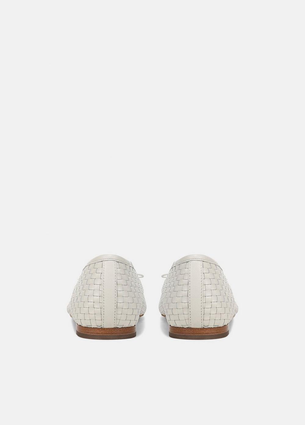 Vince Darla Woven Leather Ballet Flat - Shoes