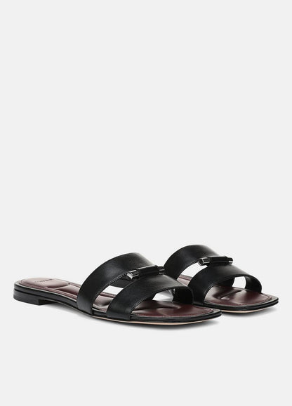 Vince Piper Leather Slide Sandal - Shoes