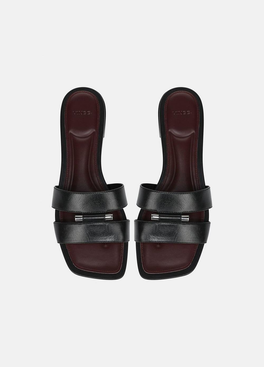 Vince Piper Leather Slide Sandal - Shoes