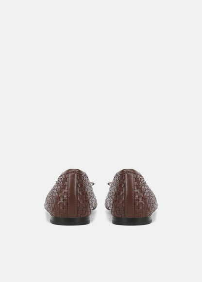 Vince Darla Woven Leather Ballet Flat - Shoes