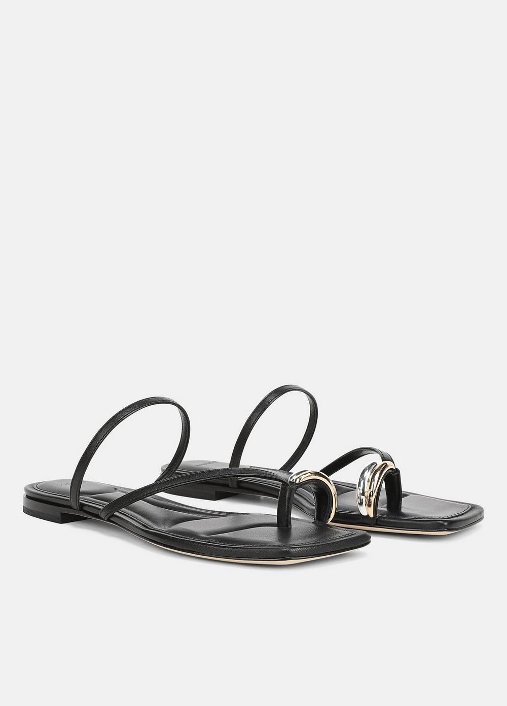 Vince Polli Leather Toe-Ring Sandal - Shoes