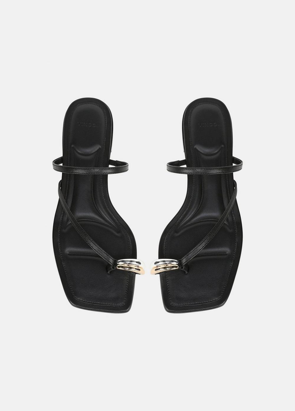 Vince Polli Leather Toe-Ring Sandal - Shoes