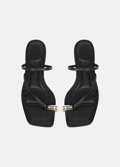 Vince Polli Leather Toe-Ring Sandal - Shoes