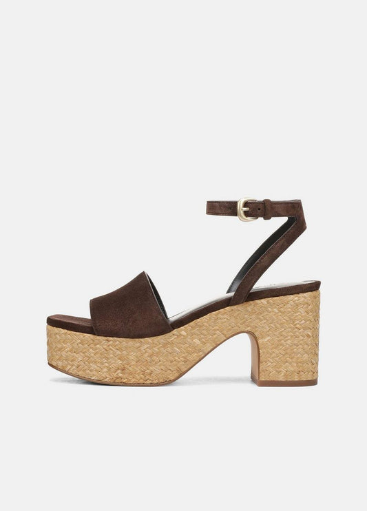 Vince Castella Suede Platform Sandal - Shoes