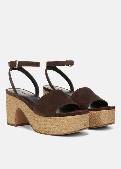 Vince Castella Suede Platform Sandal - Shoes