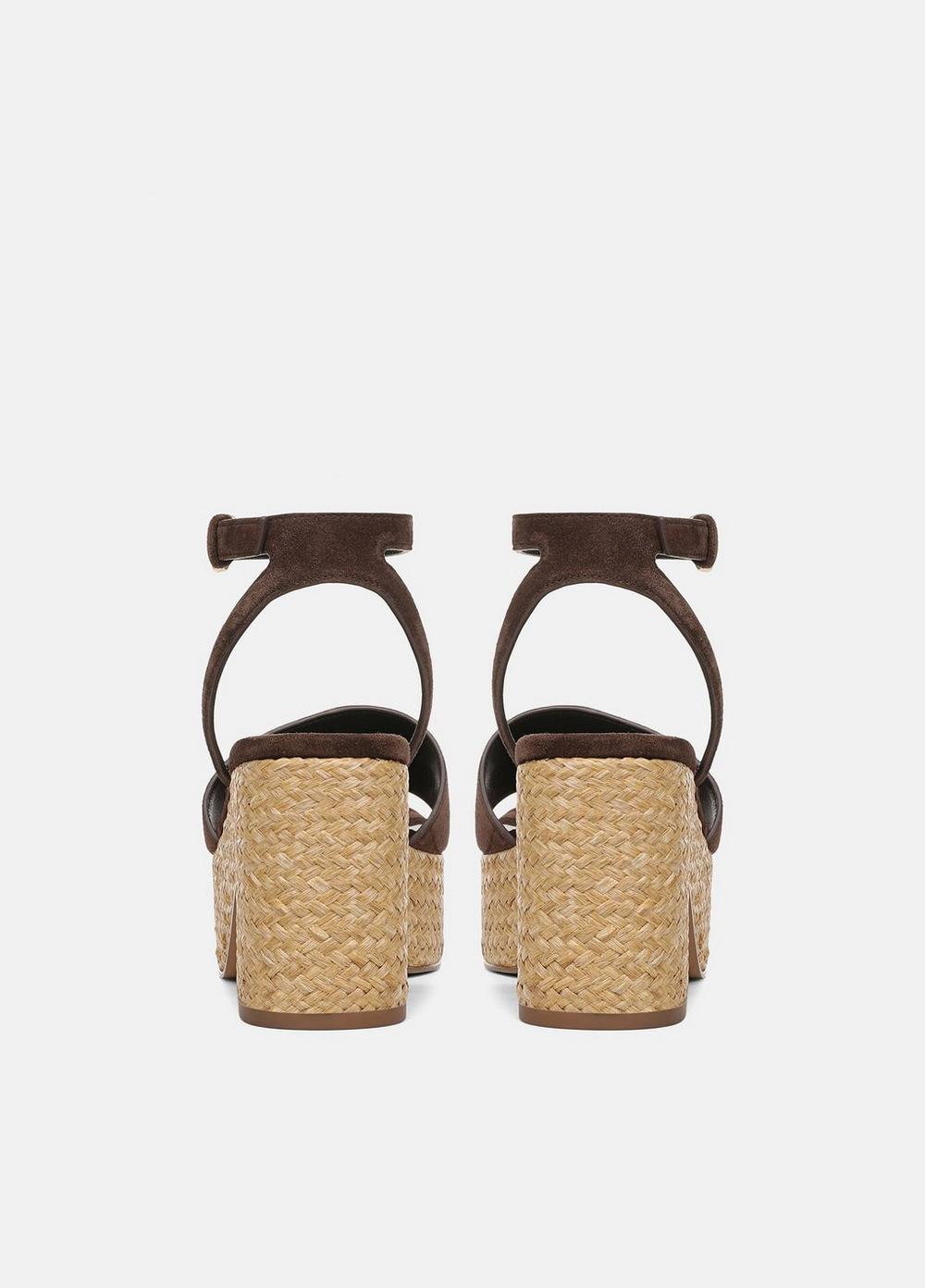 Vince Castella Suede Platform Sandal - Shoes
