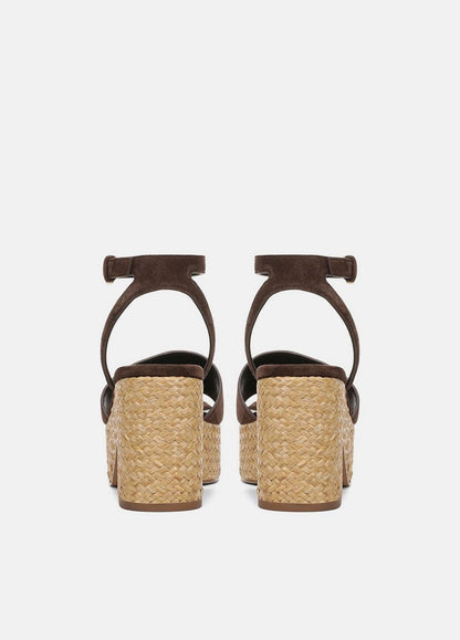 Vince Castella Suede Platform Sandal - Shoes