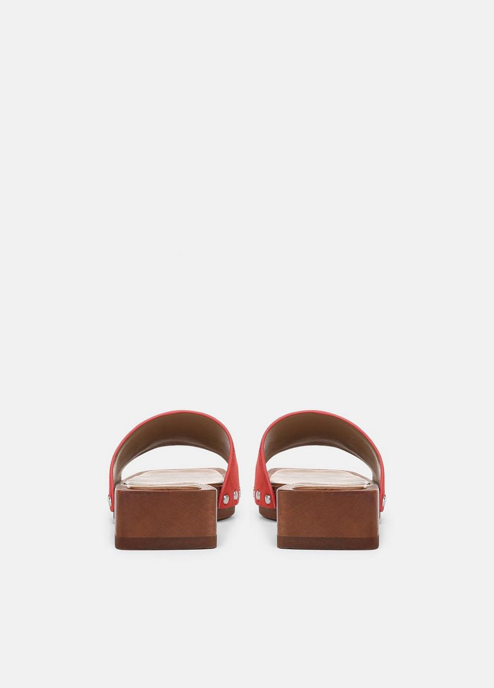 Vince Barbara Leather Slide Sandal - Shoes