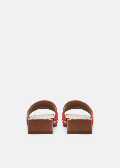 Vince Barbara Leather Slide Sandal - Shoes